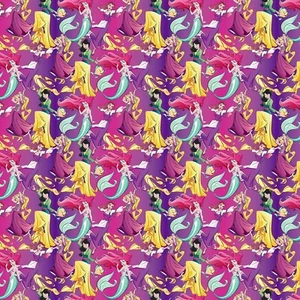 POR Disney Princesa Mulan Rapunzel Sirenita Ariel Tela de Algodón Patio BTHY - Imagen 1 de 1
