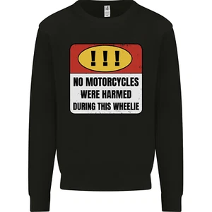 Funny Wheelie Motorbike Motocross MotoX Kids Sweatshirt Jumper - Picture 1 of 90