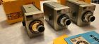 Vintage Kodak Brownie 8 Movie Camera 8mm f/2.7 with 2 original boxes Set Of 3