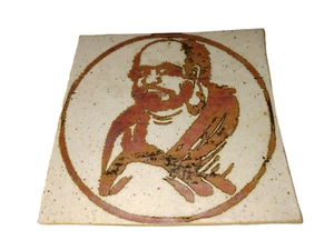 Busto de azulejos chinos de colección arte maestro zen Bodhidharma monje budista 6,5" x 6 1/4" - Imagen 1 de 6