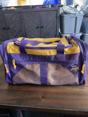 NFL Minnesota Vikings Gym Travel Luggage Medium Duffel Bag Cover