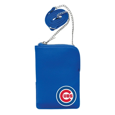 Chicago Cubs Pebble Smart Purse, MLB Hologram Licensed Crossbody Cover
