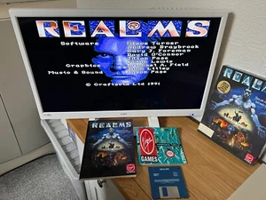 Gra Amiga w pudełku Virgin Realms 1991 - przetestowana i działająca -👽👾Pomysł na prezent retro👾👽 - Zdjęcie 1 z 24
