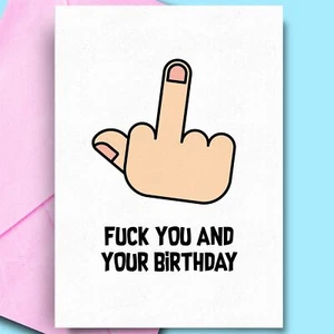 Tarjetas de aniversario para esposa mamá hijo amigo grosero divertido descarado adulto - Imagen 1 de 3