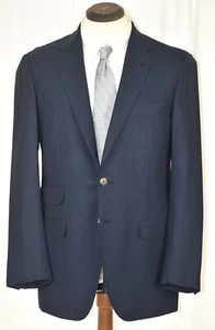 Xlent Sartorio Napoli by Kiton Navy Blue Weave Blazer Sport Jacket EU48 US 38 R - Picture 1 of 8