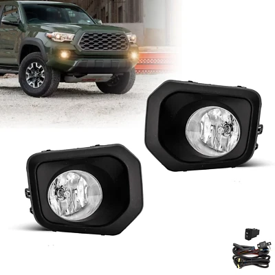 Fog Lights Assembly For 2016-2022 Toyota Tacoma with Wiring & Switch Halogen Foto 1 de 4