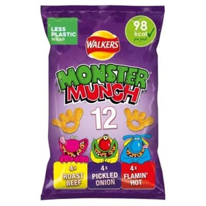 Walkers Monster 12x20g Munch Variety Snacks  - Picture 1 of 3