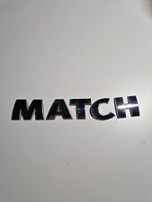  Genuine VW Polo Golf Lupo MATCH badge emblem