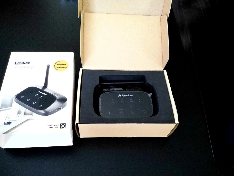 Avantree Oasis Plus Certified aptX HD Bluetooth 5.0 Transmitter Receiver for TV, - Image 1 of 1