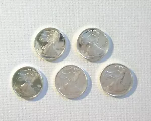 Five 1/10th oz Tenth ounce silver rounds Gift Collectible .999 Fine Silver Coin - Picture 1 of 2