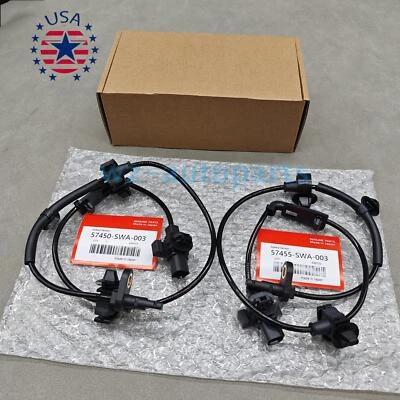 New 2× Front Left & Right ABS Wheel Speed Sensor New For Honda CR-V 2007-11 USA - Imagem 1 de 4