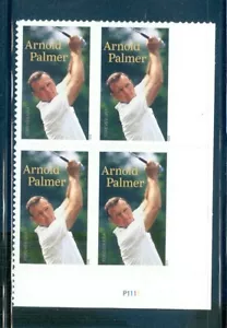 US 5455 Arnold Palmer, Golfing Great, Plate # Block/4, Mint XF NH - Picture 1 of 1