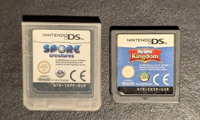 Spore Creatures (Nintendo DS, 2008) Cart Only in Plastic Case + My Sims Kingdom - Image 1 of 2