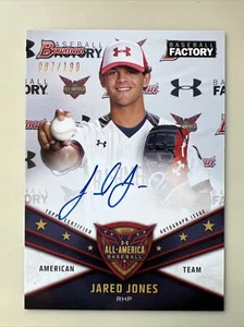 2019 JARED JONES PIRATES RC BOWMAN BB FACTORY All-American Auto 87/199 UAA-7 - Picture 1 of 3