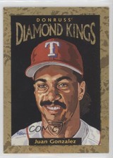 1996 Donruss Diamond Kings /10000 Juan Gonzalez #DK-5
