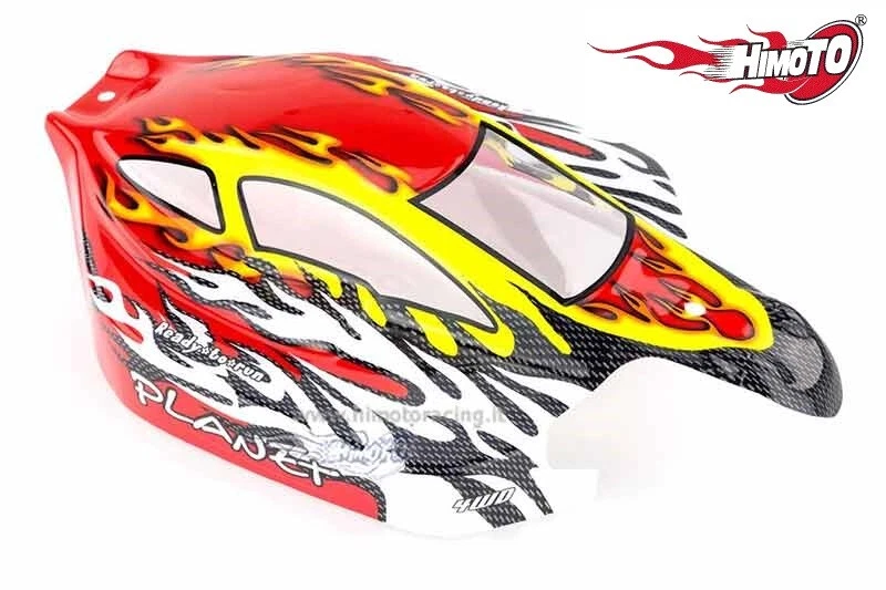 81355 CARROZZERIA SCOCCA BUGGY OFF ROAD 1:8 COMPLETA ADESIVI BODY SHELL HIMOTO - Immagine 1 di 1