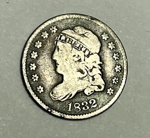 1832   Silver Bust  Half Dime #116 Cover