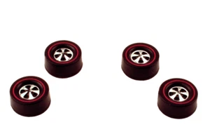 4 Brightvision Redline Wheels - 4 Large Deep Dish Dull Chrome Style - Picture 1 of 3