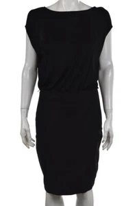 NUEVO Vestido Deportivo Escada Mujer Talla 36 Negro Vaina Hasta la Rodilla Sin Mangas Informal - Imagen 1 de 6