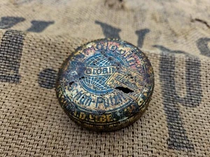 RELIQUIA DE PULIDO DE ZAPATOS GLOBIN ALEMÁN ORIGINAL DE LA PRIMERA GUERRA MUNDIAL de BATALLA DE NAVIDAD - Imagen 1 de 2