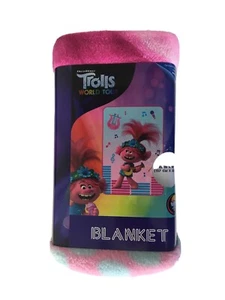 Trolls World Tour Plüschdecke - 62 Zoll x 90 Zoll von Franco Manufacturing (NEU) - Bild 1 von 8