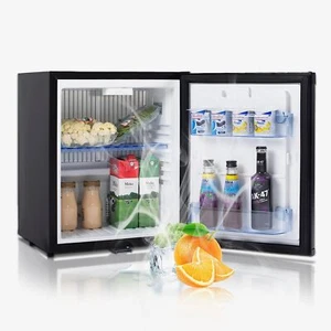 Smad Mini Fridge with Lock Compact Refrigerator for Bedroom Dorm Office No Noise - Picture 1 of 11