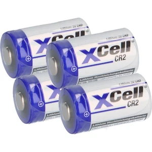 4x XCell Photobatterie CR2 Lithium 3V 850mAh CR15H CR15H270 CR17355 DLCR2 CR15H2 - Bild 1 von 7