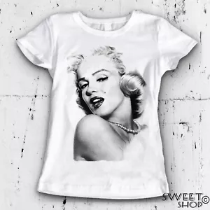 T-shirt MAGLIETTA Donna MARILYN MONROE fashion moda Idea regalo simpatica - Imagen 1 de 2