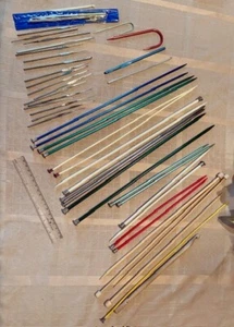 Vintage Assorted Knitting & Crochet Needles Lot Of 48 Items - Picture 1 of 14