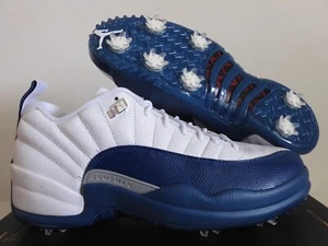 NIKE AIR JORDAN XII 12 LOW RETRO 12 GOLF CLEATS FRENCH BLUE SZ 10.5 [DH4120-101] - Picture 1 of 5