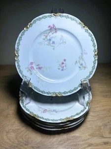 Set of (5) Antique French Haviland Limoges 7.25" Dessert Plates - Picture 1 of 9