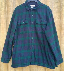 L.L Bean Traditional Fit Fleece Lined Flannel Button Down Shirt Item 298189 Mens - Picture 1 of 4