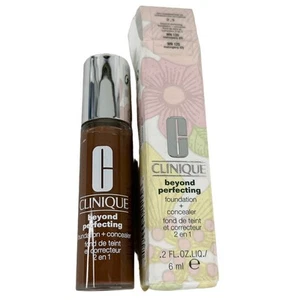 Clinique Beyond Perfecting Foundation + Concealer .2 oz Mahogany New - Picture 1 of 10