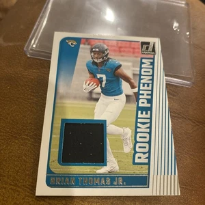 2024 Panini Donruss Brian Thomas Jr Rookie Phenom Patch Jaguars - Picture 1 of 4