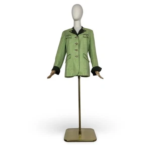 Kleider Habsburg Linen Jacket Green Size 14 US / 44 D ( flawed) - Picture 1 of 17