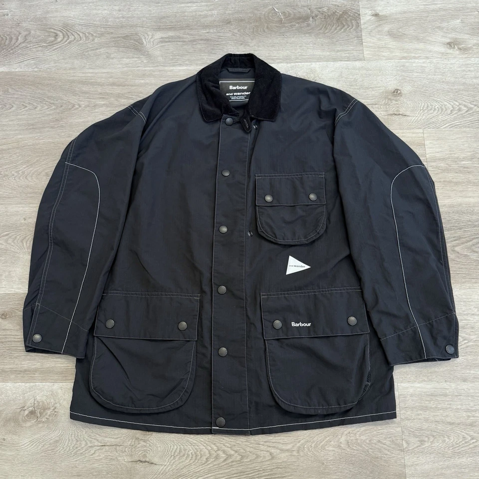 Barbour x AND WANDER Mens L Pivot Jacket Waterproof Coat British Japan Heritage - Image 1 of 4