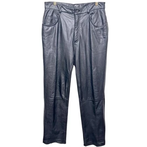 Wilson's Damen schwarz Maxima Leder Vintage hoch tailliert Hose Gr. 16 - Bild 1 von 8