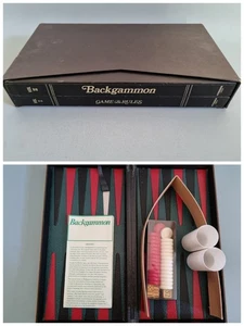 RAR Vintage Petruschkin Backgammon Set die Form eines alten Buches Brettspiel - Bild 1 von 15