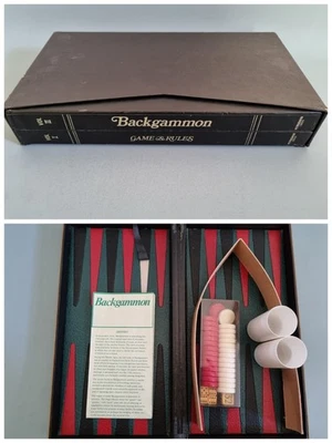 RARE Vintage Petrushkin Backgammon Set The Shape Of Old Book Board Game - Image 1 of 4