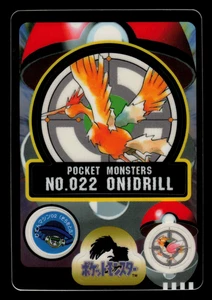 NM - Pokemon Japanese Fearow No. 022 Bandai Sealdass Sticker - Picture 1 of 2