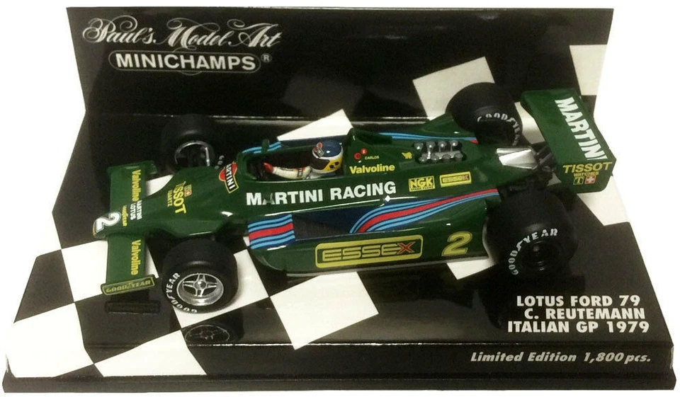 Minichamps 400790102 1/43 Lotus F1 79 Martini #2 GP Italie 1979 C. Reutemann