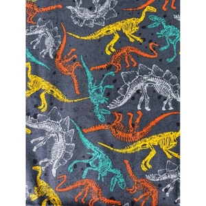 1 Yard Joann Stoffe mehrfarbiges Dinosaurier Skelett - 100 % Baumwolle - Bild 1 von 3