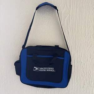 USPS czarno-niebieska regulowana torba na ramię - Zdjęcie 1 z 6