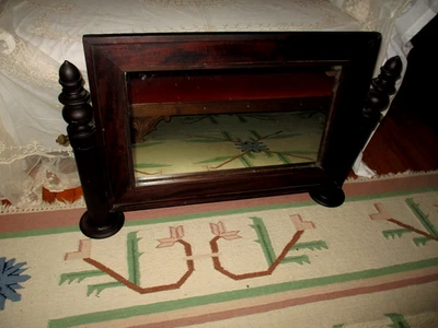 Espejo tocador antiguo Imperio caoba todo original Foto 1 de 4