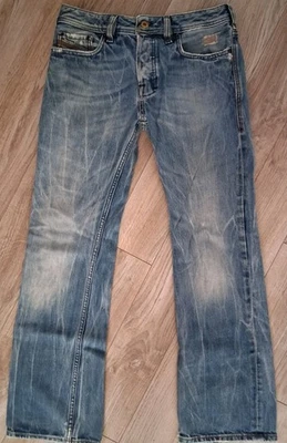 AUTÉNTICO DIESEL ZATINY 008C0 BOOT JEANS AZUL DENIM 28X30 LEER Foto 1 de 4