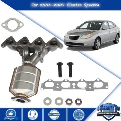 Exhaust Manifold Catalytic Converter For Kia Spectra 2004-2009 Hyundai Elantra - Image 1 of 4