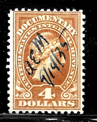 HICK GIRL-OLD USED U.S. DOCUMENTARY SC#R243  LIBERTY HEAD ISSUE 1917       X5975 - Image 1 of 2