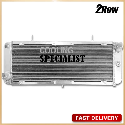 Aluminum Radiator For Fiat X1/9 Bertone X1/9 Lancia Scorpion & Montecarlo 2-ROW - Image 1 of 4