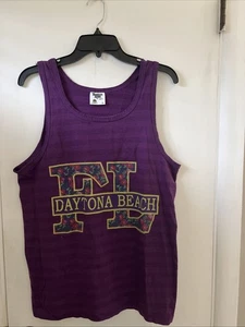Vintage Made In USA Daytona Beach Tennessee Tank top Size M Single Stitch - Picture 1 of 6