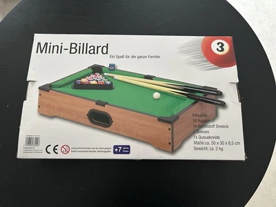 Mini Billardtisch mit Zubehör - Bild 1 von 2